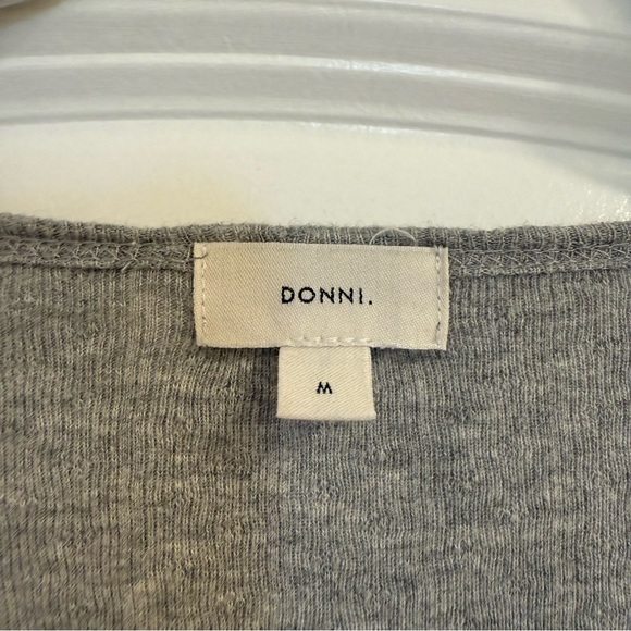 DONNI Pointelle Oversized Tee - Picture 6 of 8